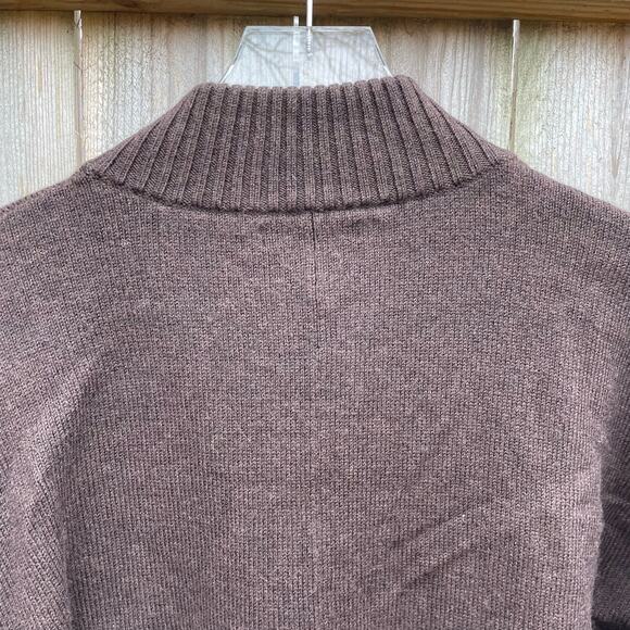 Banana Republic Cardigan Sweater Brown 100% Merino Wool Small Brown - Picture 5 of 10